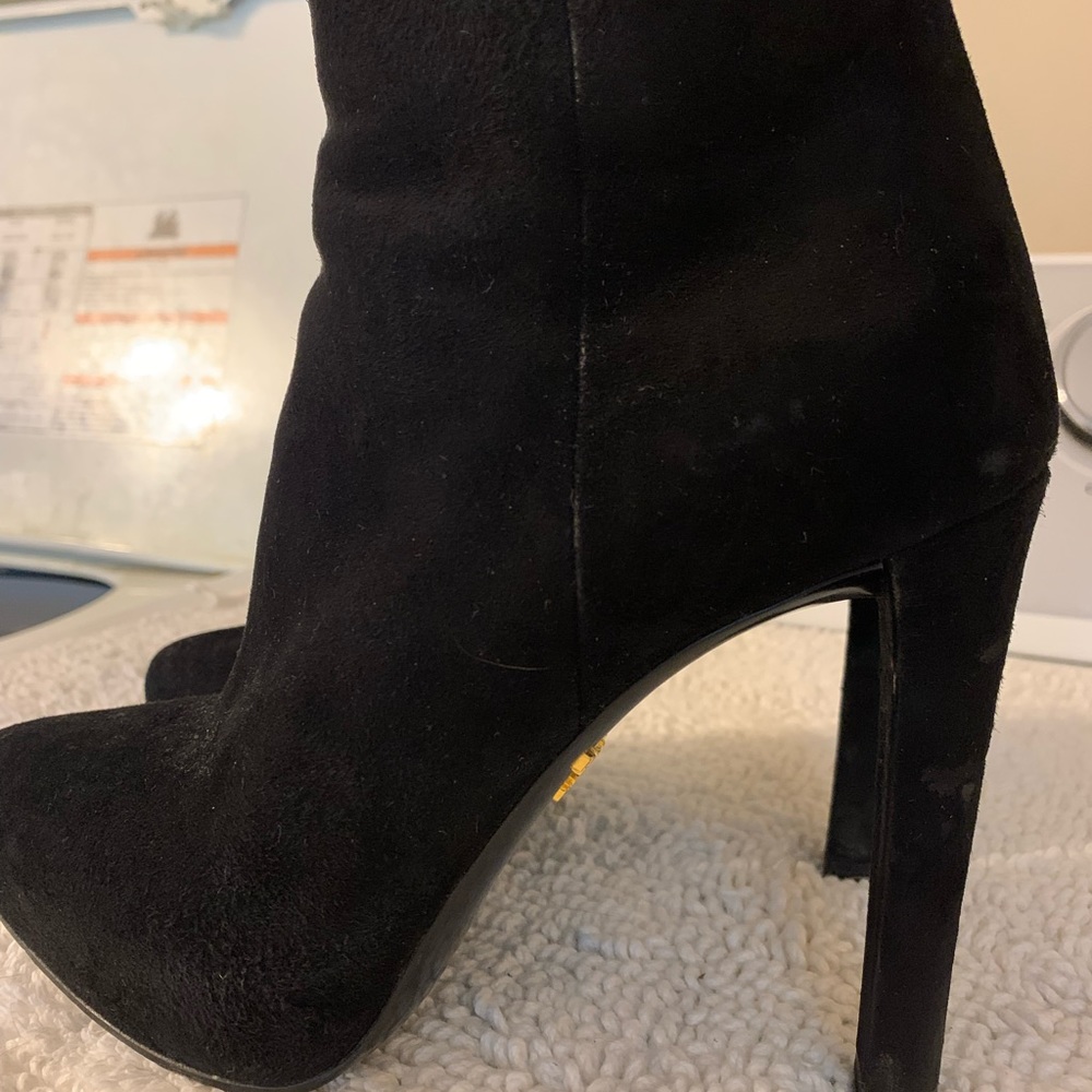 Prada (authentic) suede black boots size 37 - Picture 3 of 5